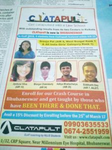 CLATapult is on the Front Page of The Times of India, Sunday Edition, Odisha