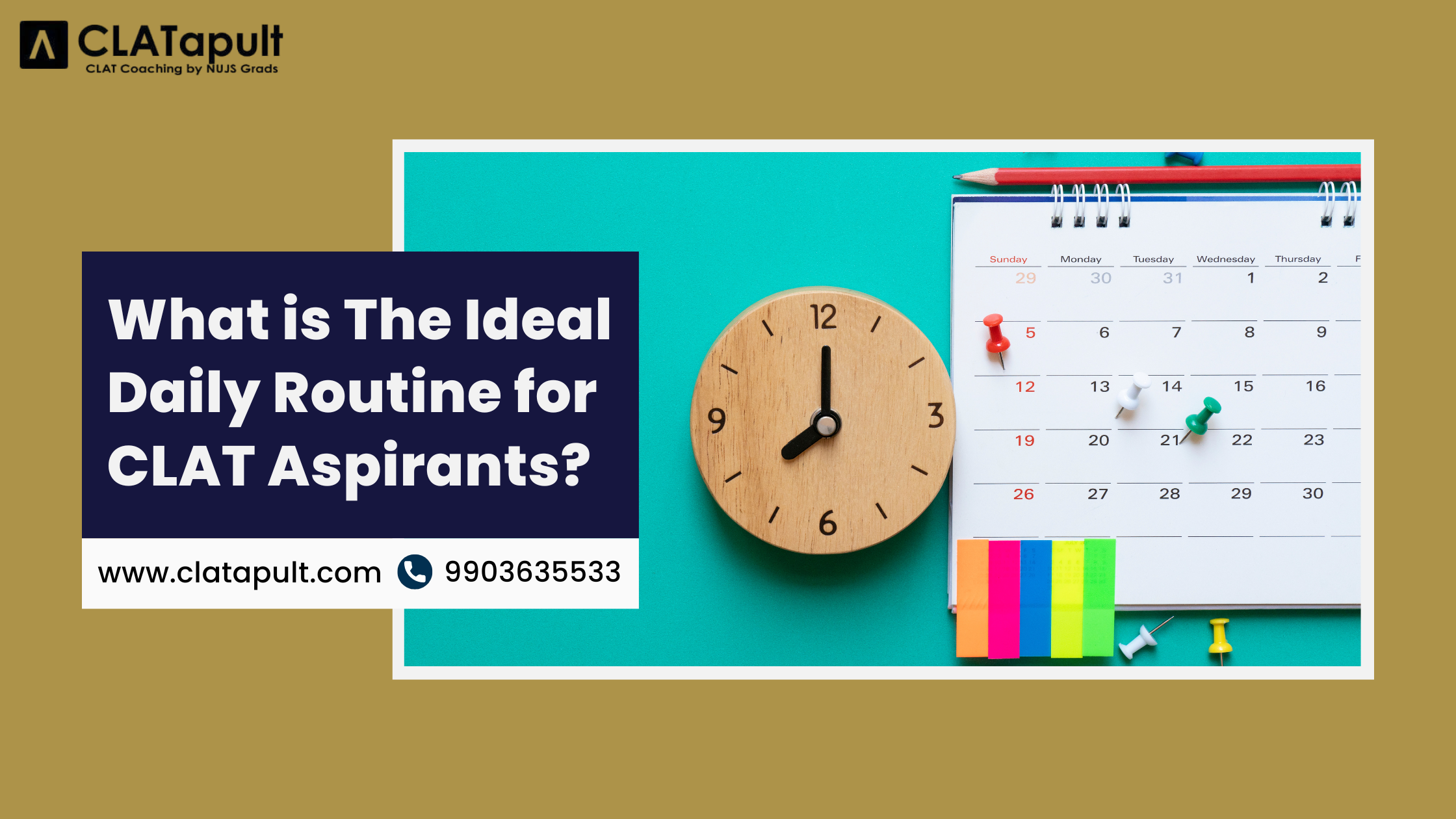 What is the Ideal Daily Routine for CLAT Aspirants?
