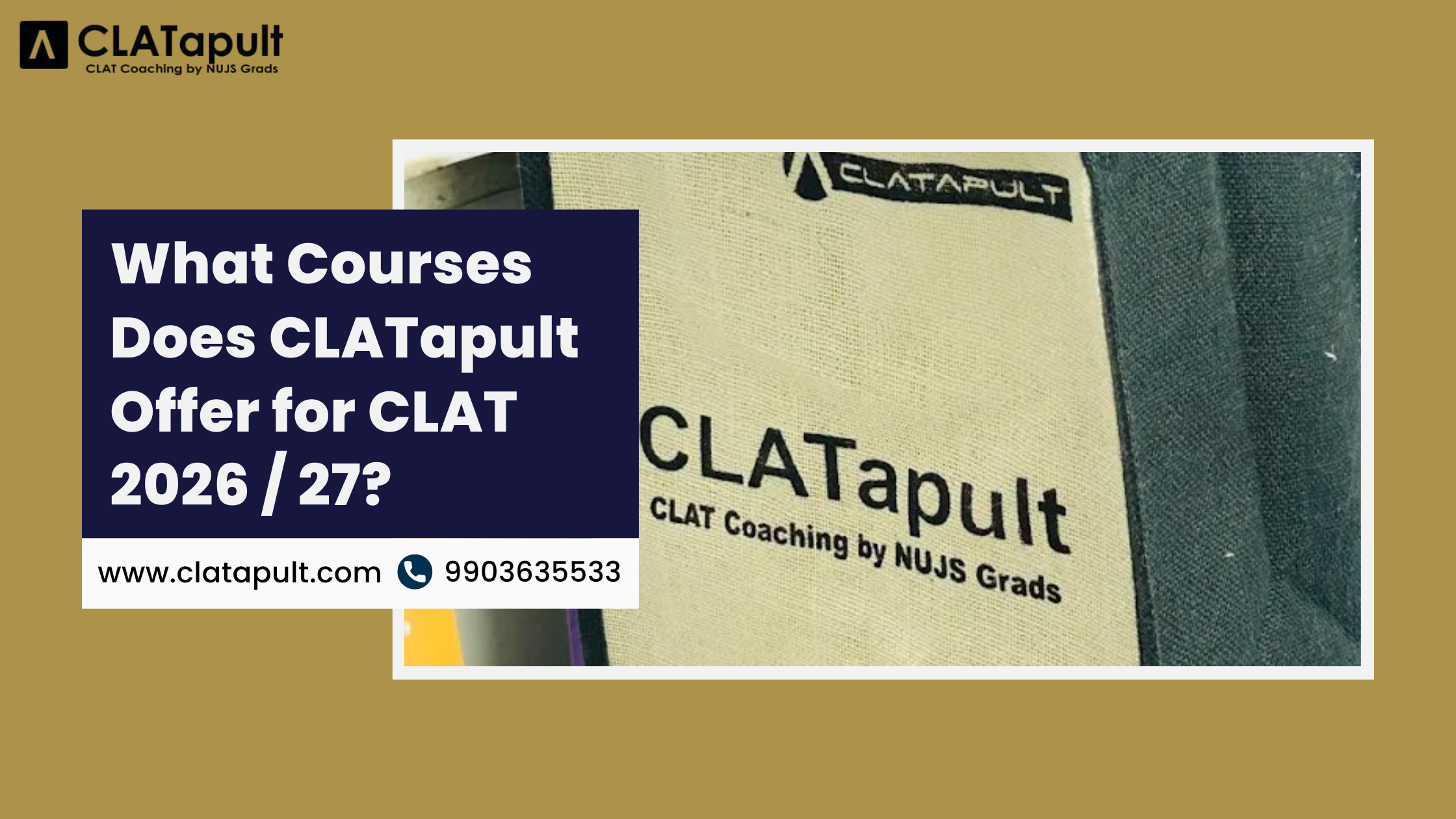 What Courses Does CLATapult Offer for CLAT 2026/27?
