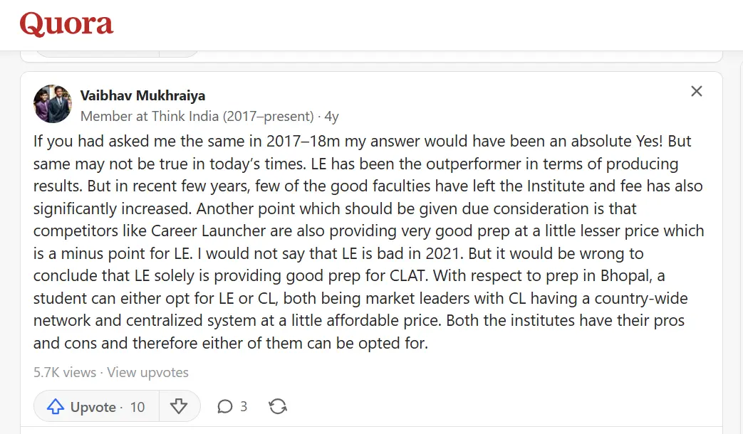 LegalEdge Quora Review