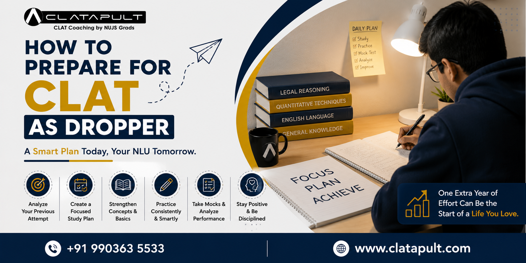 How to Prepare for CLAT As A Dropper