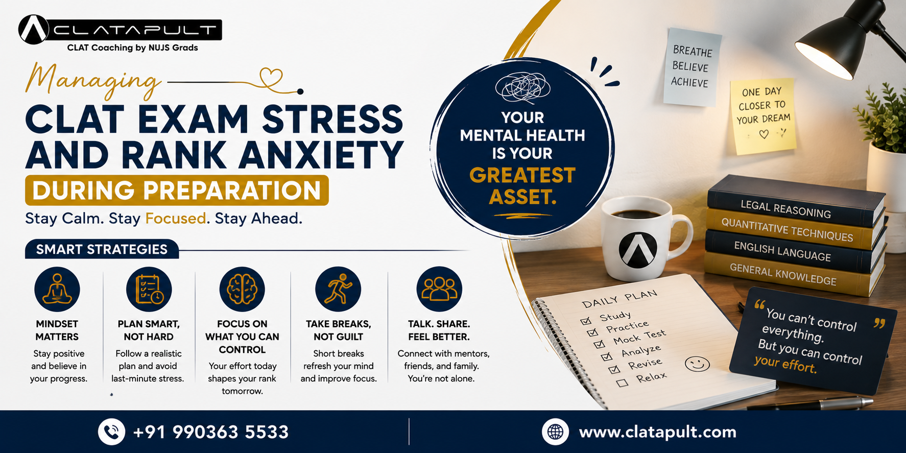 Managing CLAT Exam Stress and Rank Anxiety