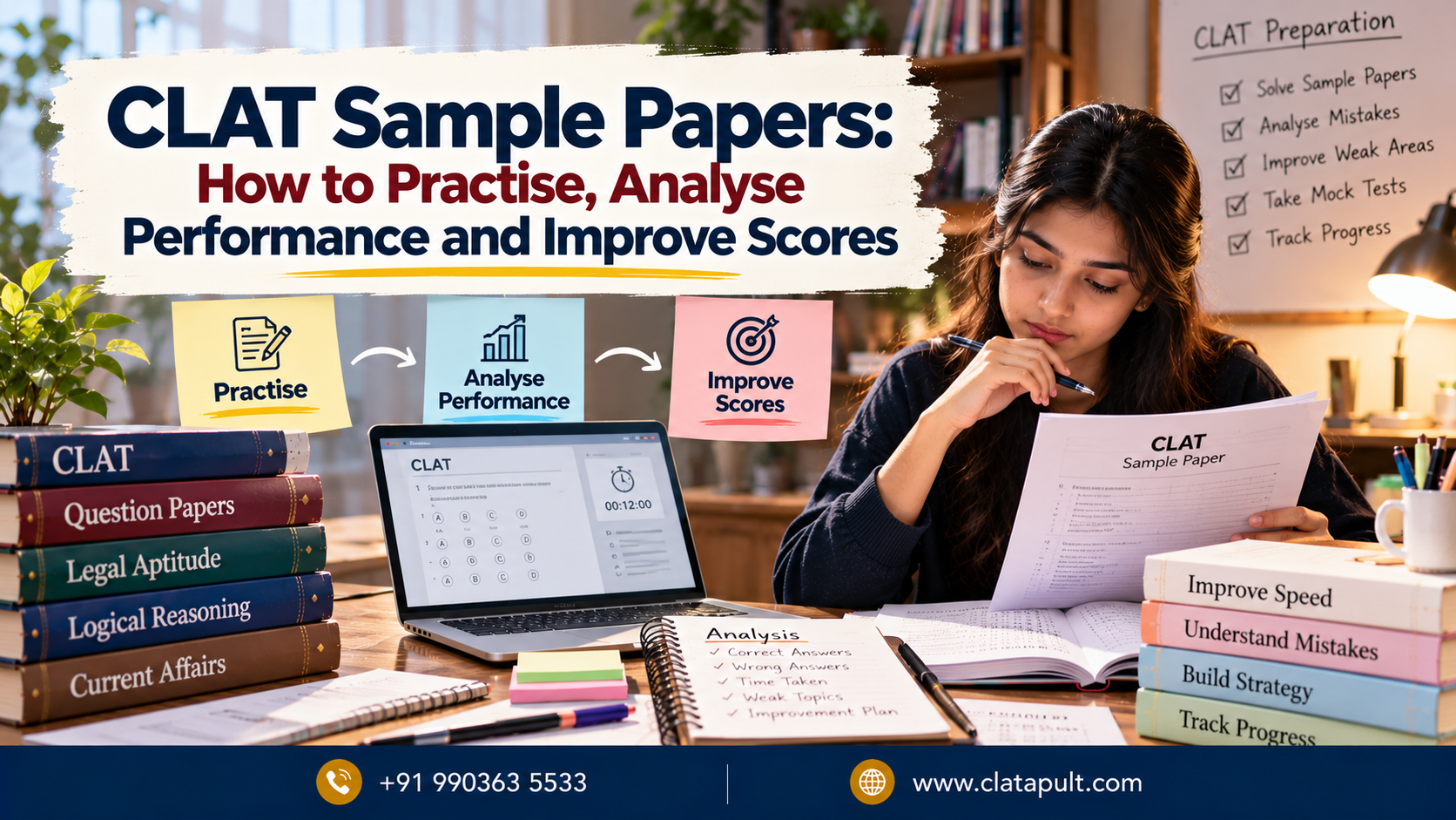 CLAT Sample Papers: How to Practise, Analyse Performance and Improve Scores