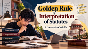 Golden Rule of Interpretation of Statutes - A Law Aspirant’s Guide